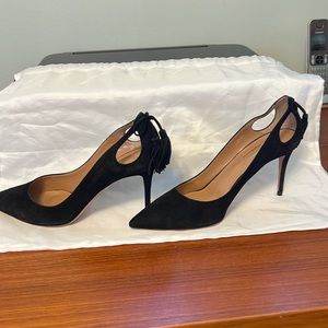 NWT AQUAZZURA BLACK PUMPS